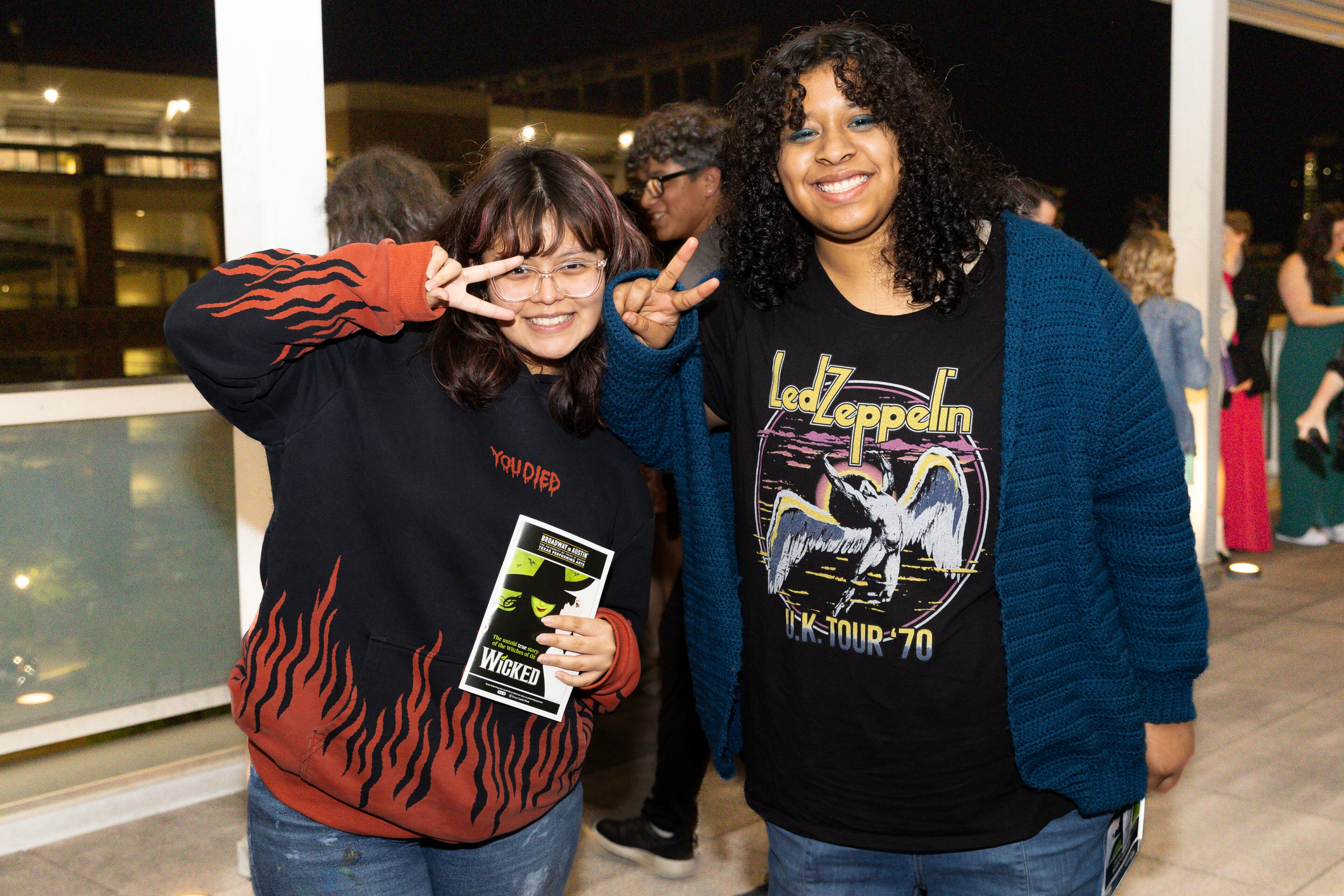Two students at Wicked